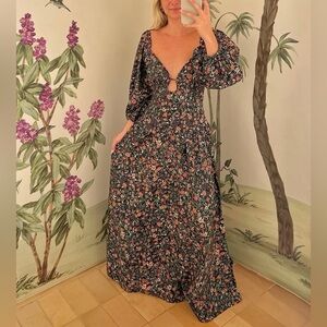farm rio winter garden ruffled maxi dress farm rio winter garden ruffled maxi dress Mixed Winter Garden Lenzing Ecovero Viscose Midi Skirt